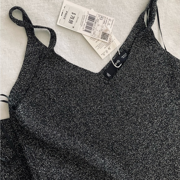 MANGO Long lurex dress NEW - Picture 6 of 14